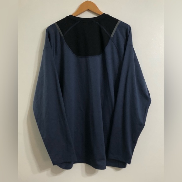 Spyder active men’s T-shirt crewneck long sleeves pull over blue. XL - Picture 2 of 3